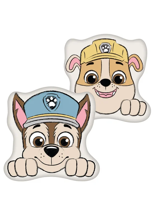 Paw Patrol Sketchy Brown Shaped Cushion - One Size Image 3