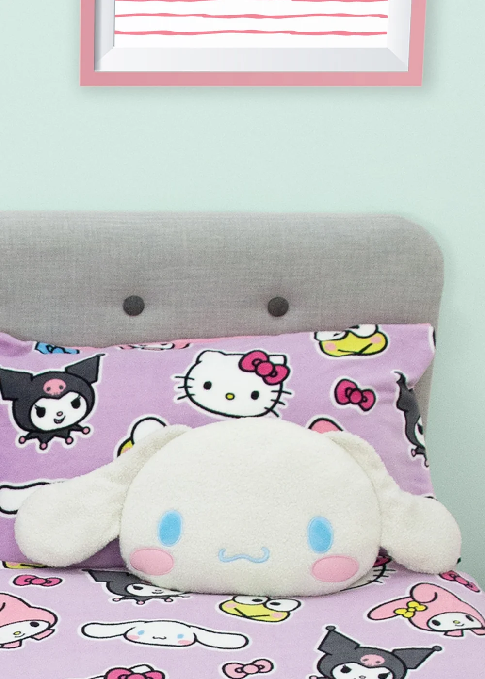 Hello Kitty Cinnamoroll White Shaped Cushion - One Size Image 1