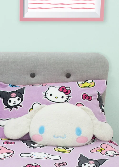 Hello Kitty Cinnamoroll White Shaped Cushion - One Size Image 1