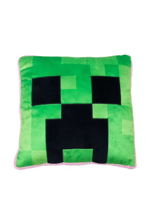 Minecraft Vibes Green Shaped Cushion - One Size Image 2