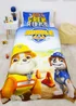 Paw Patrol Rubble and Crew Yellow Panel Duvet - Single Image 1