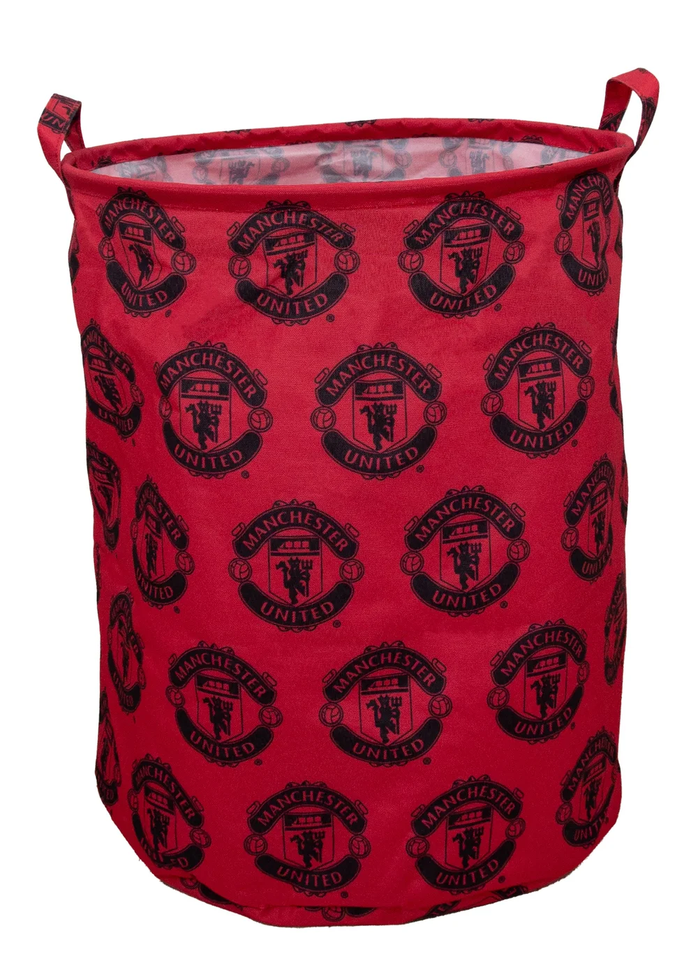 Man U Icon Red Fabric Storage Hamper - One Size Image 1