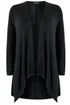 Yours Curve Black Edge To Edge Waterfall Jersey Cardigan - Size 22-24 Image 5