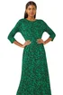 Roman Green Abstract Pocket Midi Dress - Size 16 Clothing Image 1