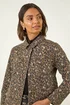 Roman Chocolate Animal Print Twill Jacket - 18 Image 4