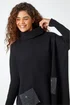 Roman Black Sparkle Pocket Poncho Jumper - Small/Medium Image 4