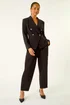 Roman Black Petite Military Stretch Blazer - 12 Image 2