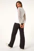 Roman Ivory Polka Dot V-Neck Sleeve Knit Jumper - Size 14 Clothing Image 3