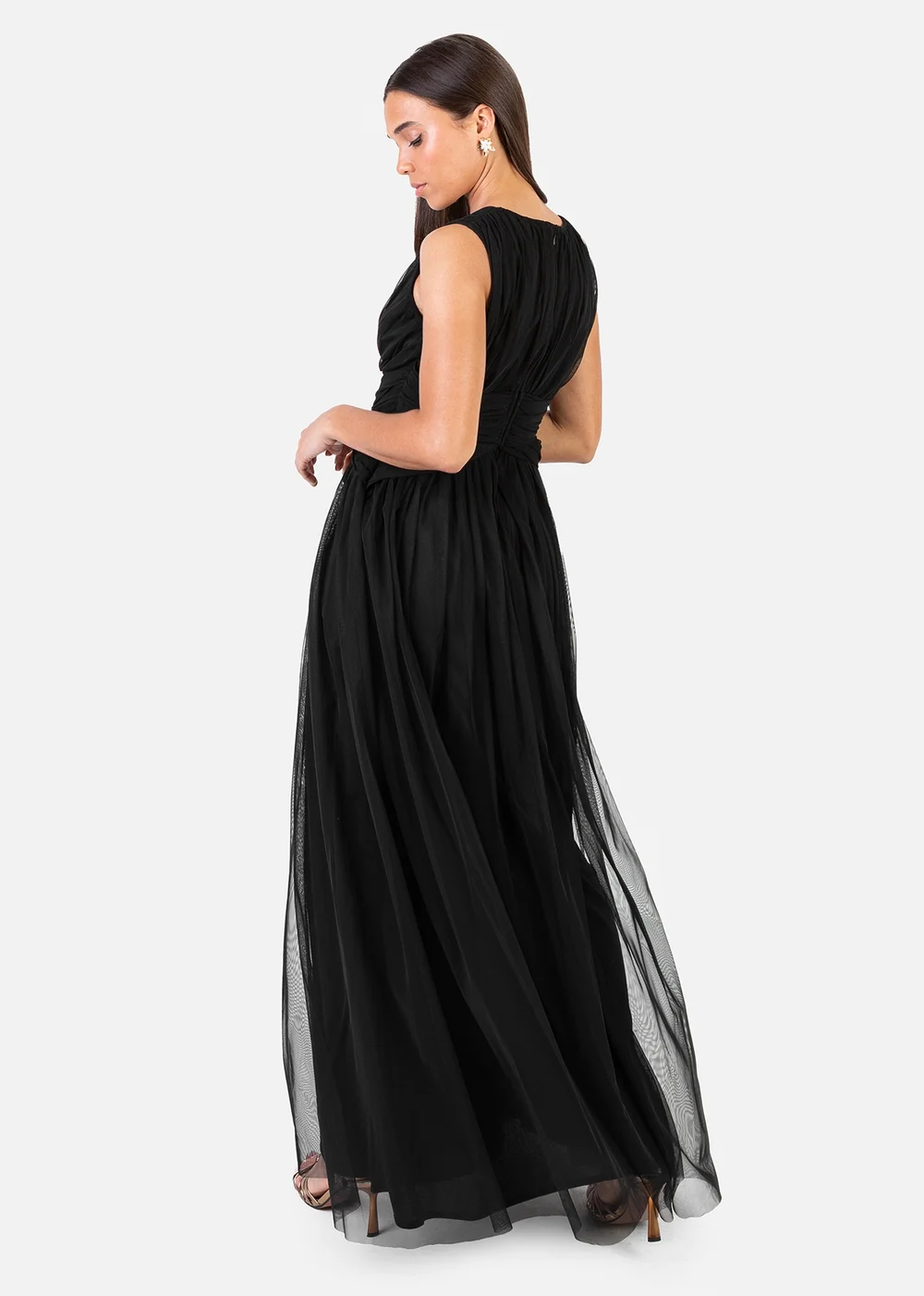 Anaya With Love Recycled Black Sleeveless V Neck Maxi Dress - 22 Image 2