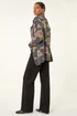 Roman Dark Grey Floral Jacquard Knit Cardigan - Size 12 Image 4