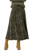Roman Khaki Abstract Diamond Print Midi Skirt - Size 20 Clothing Image 1
