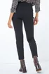 Roman Black Long Tapered Leg Stretch Trousers - 14 Image 4
