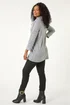 Roman Grey Petite Brushed Knit Wrap Top - Size 18 Clothing Image 3