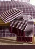 Catherine Lansfield Stab Stitch Blanket Throw Plum (125x150cm) - One Size Image 4
