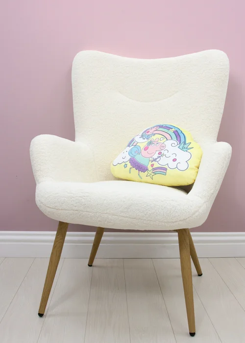 Peppa Pig Yellow Wand Shaped Cushion - One Size Image 4