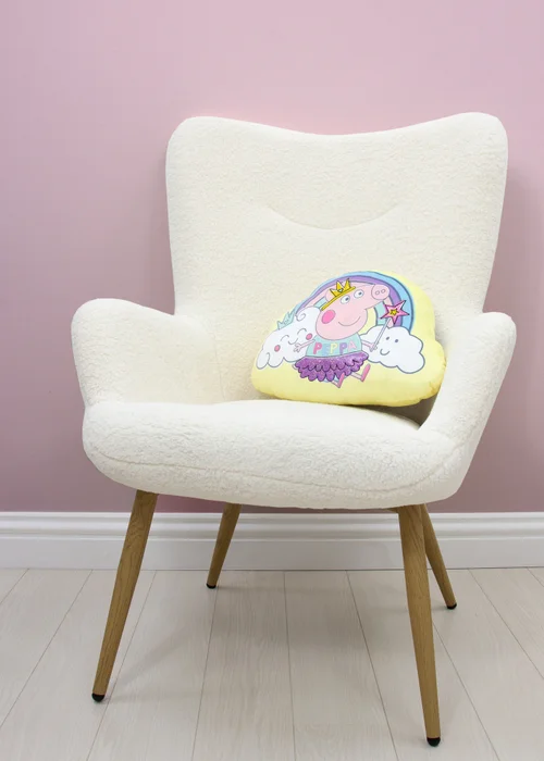 Peppa Pig Yellow Wand Shaped Cushion - One Size Image 2