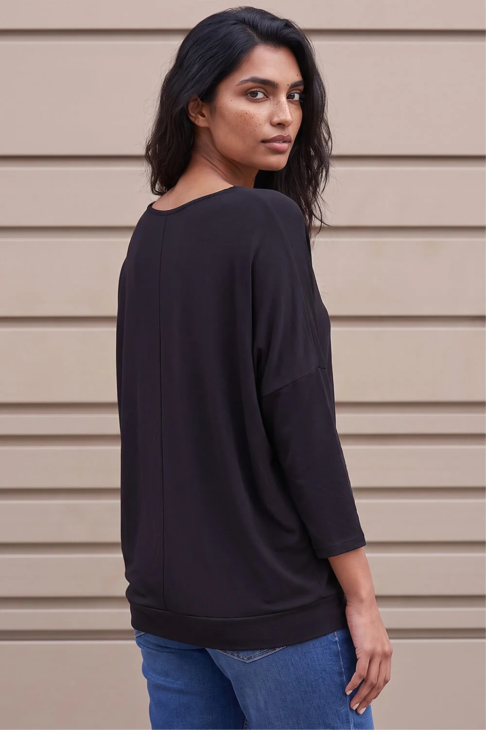 Roman Black V-Neck Jersey Stretch T-Shirt - 20 Image 4