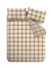 Catherine Lansfield Kelso Check Reversible Duvet Cover Set Burnt Orange - Single Image 5