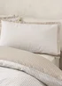 Catherine Lansfield Oxford Pinstripe Reversible Duvet Cover Set Natural - Single Image 3