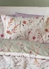 Catherine Lansfield Brushed Grasmere Floral Cotton Reversible Duvet Cover Set Green - Single Image 3