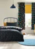 Catherine Lansfield Rainbow Rockets Reversible Duvet Cover Set Black - Junior Image 2