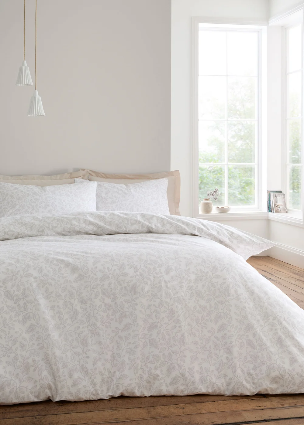 Bianca Fine Linens Natural Woodland Cotton Reversible Duvet Cover Set - Single Image 2