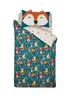 Catherine Lansfield Fox and Woodland Friends Reversible Duvet Cover Set Green - Single Image 5