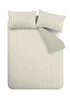 Bianca Fine Linens Green Hampton Stripe Cotton Reversible Duvet Cover Set - Single Image 5