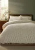 Catherine Lansfield Cosy Spot Fleece Duvet Cover Set Cream - Single Image 1