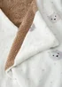 Catherine Lansfield Cosy Bear So Soft Fleece Hooded Blanket Natural - One Size Image 3
