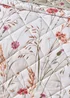 Catherine Lansfield Brushed Grasmere Floral Cotton Reversible Quilted Bedspread Green - One Size Image 3