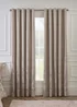 Catherine Lansfield Opulent Jacquard Lined Eyelet Curtains Champagne Gold - 66W X 90D (168x228cm) Image 2