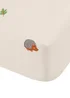 Catherine Lansfield Fox and Woodland Friends Fitted Sheet Cream - Single Image 3