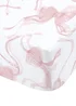 Catherine Lansfield Bow Fitted Sheet White/Pink - Single Image 3