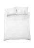 Bianca Fine Linens Embroidery Floral Cotton Duvet Cover Set White - Single Image 5