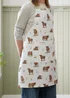 Catherine Lansfield Angus Highland Cow Cotton Kitchen Adult Apron Natural - One Size Image 2