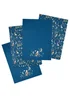 Catherine Lansfield Enchanted Twilight Animals Cotton Kitchen Tea Towel Pack of 4 Navy - One Size Image 3