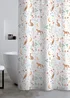Catherine Lansfield Enchanted Twilight Animals Shower Curtain White - One Size Image 1