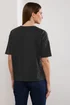 Star By Julien Macdonald Black Eyelet Detail Short Sleeve T-Shirt - Size 12 Image 5