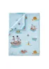 Belle & Boo Pirates Cosy Fleece Blanket Throw Blue - One Size Image 3