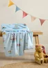 Belle & Boo Pirates Cosy Fleece Blanket Throw Blue - One Size Image 1