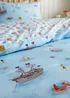 Belle & Boo Pirates Reversible Cotton Duvet Cover Set Blue - Junior Image 4