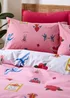 Their Nibs Mon Coeur Cotton Reversible Duvet Cover Set Pink - Single Image 3