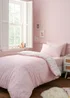 Belle & Boo Ballerina Reversible Cotton Duvet Cover Set Pink - Junior Image 2