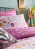 Furn Enchanted Printed Reversible Pink Duvet Set - Double Image 2