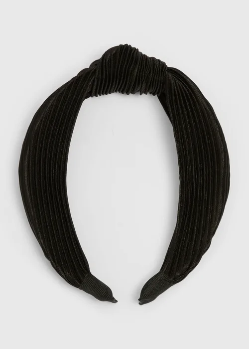 Girls Black Knot Hairband - One Size Image 1