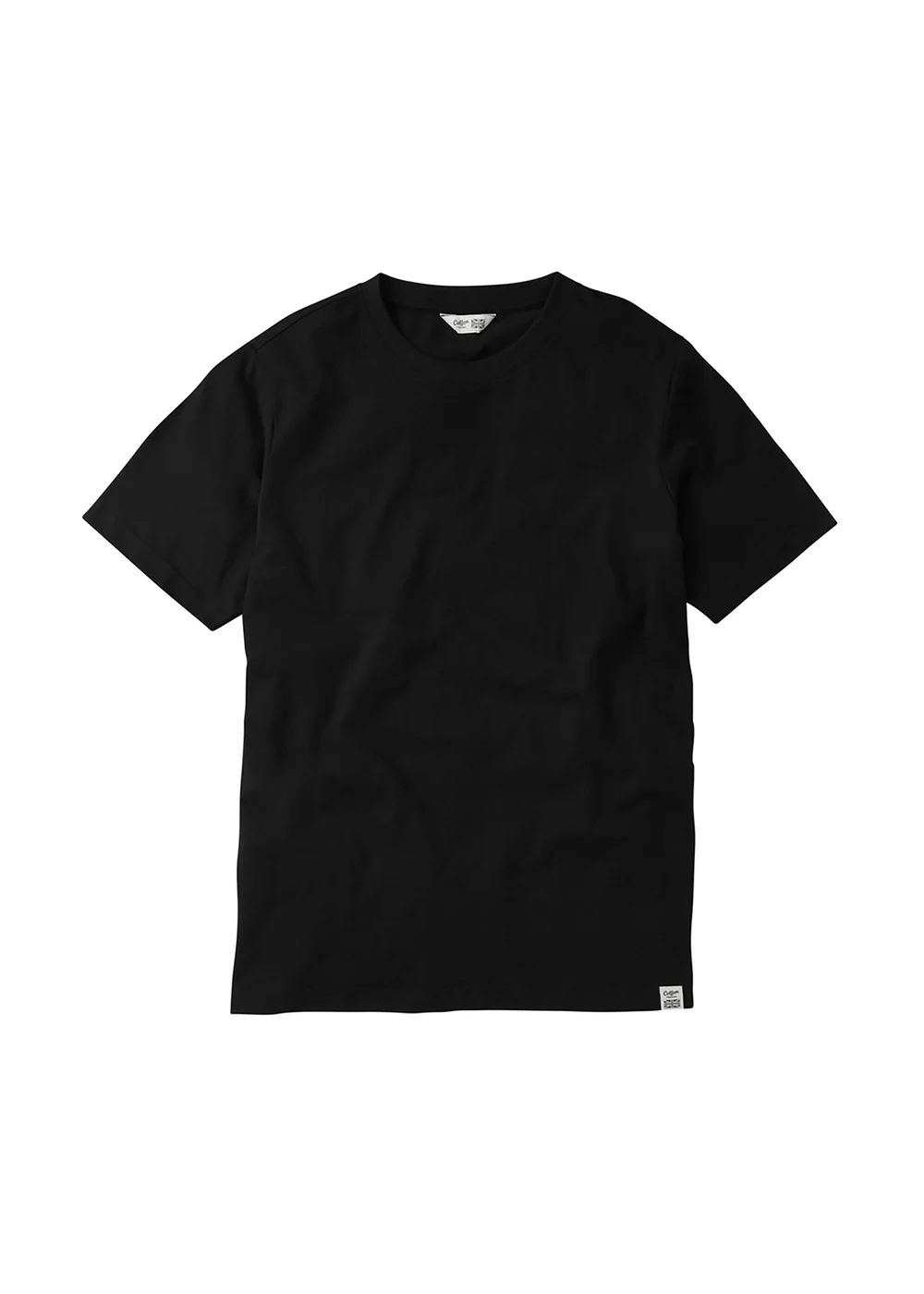 Cotton Traders Black Crew Neck T-Shirt - Small Image 1