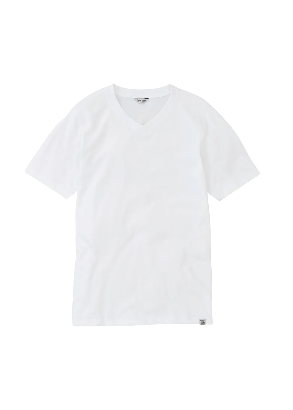 Cotton Traders White V-Neck T-Shirt - Extra Large Image 1