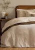 Yard Perrie Leaf Muslin 100% Cotton Natural Duvet Set - Single Image 5