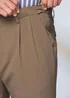 Cotton Traders Taupe Ultra Comfort 4 Way Stretch Twin Pleat Trousers - 32/L31 Image 3